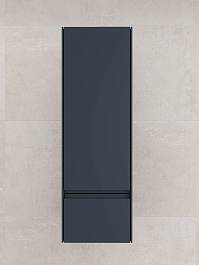 Style Line Шкаф пенал Лима 36 Plus подвесной эмаль графит матовая – фотография-2